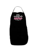 TOOLOUD I Like Cooking With Wine Dark Adult Apron