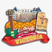 Vista 16 de Imán de nevera de Vancouver Canadá Colección de Madera 3D Madera Hecho a Mano de Viajes Ciudad Recuerdos Refrigerador Imán Decoración del Hogar