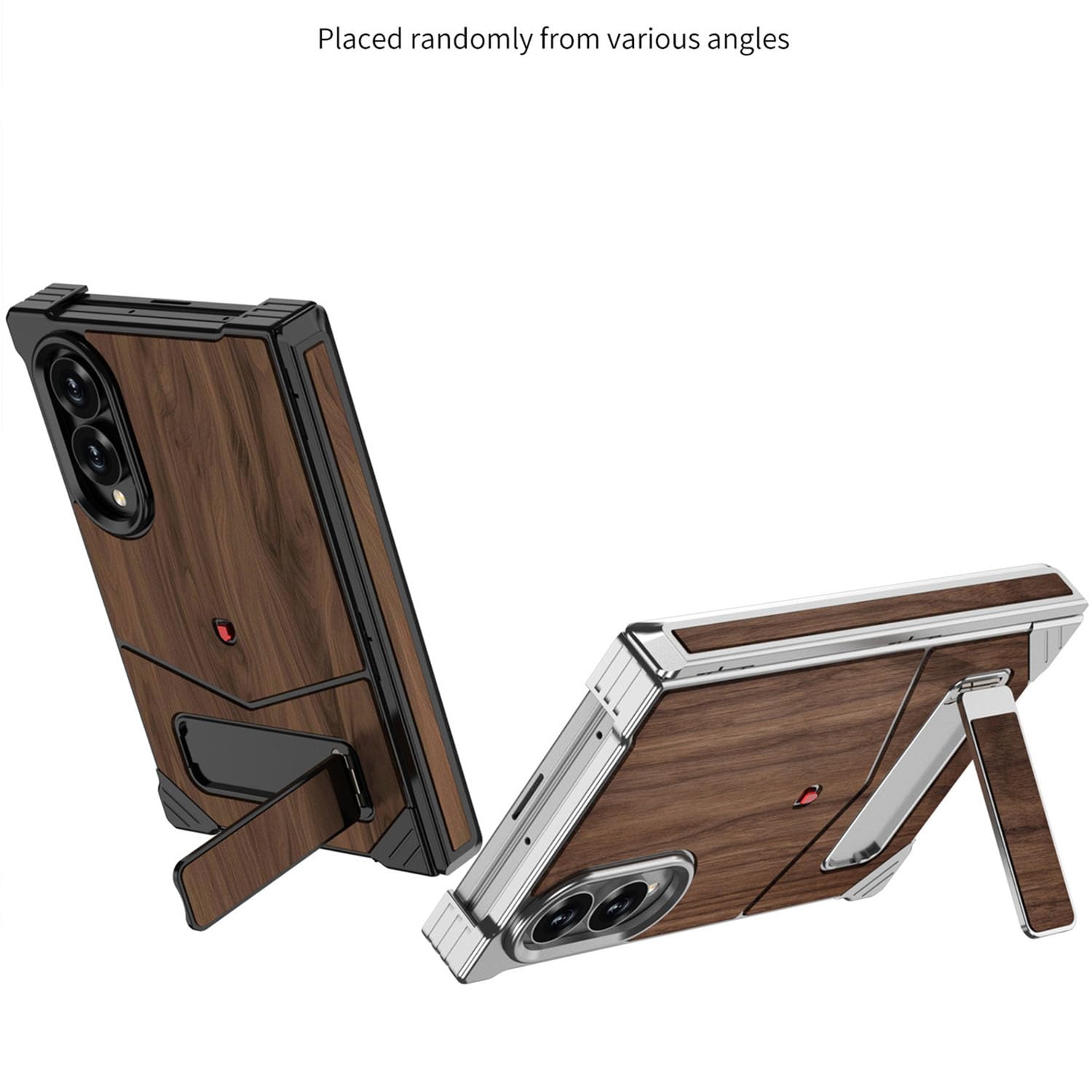 Custodia metallo noce for Samsung Galaxy Z Fold 8 Slim