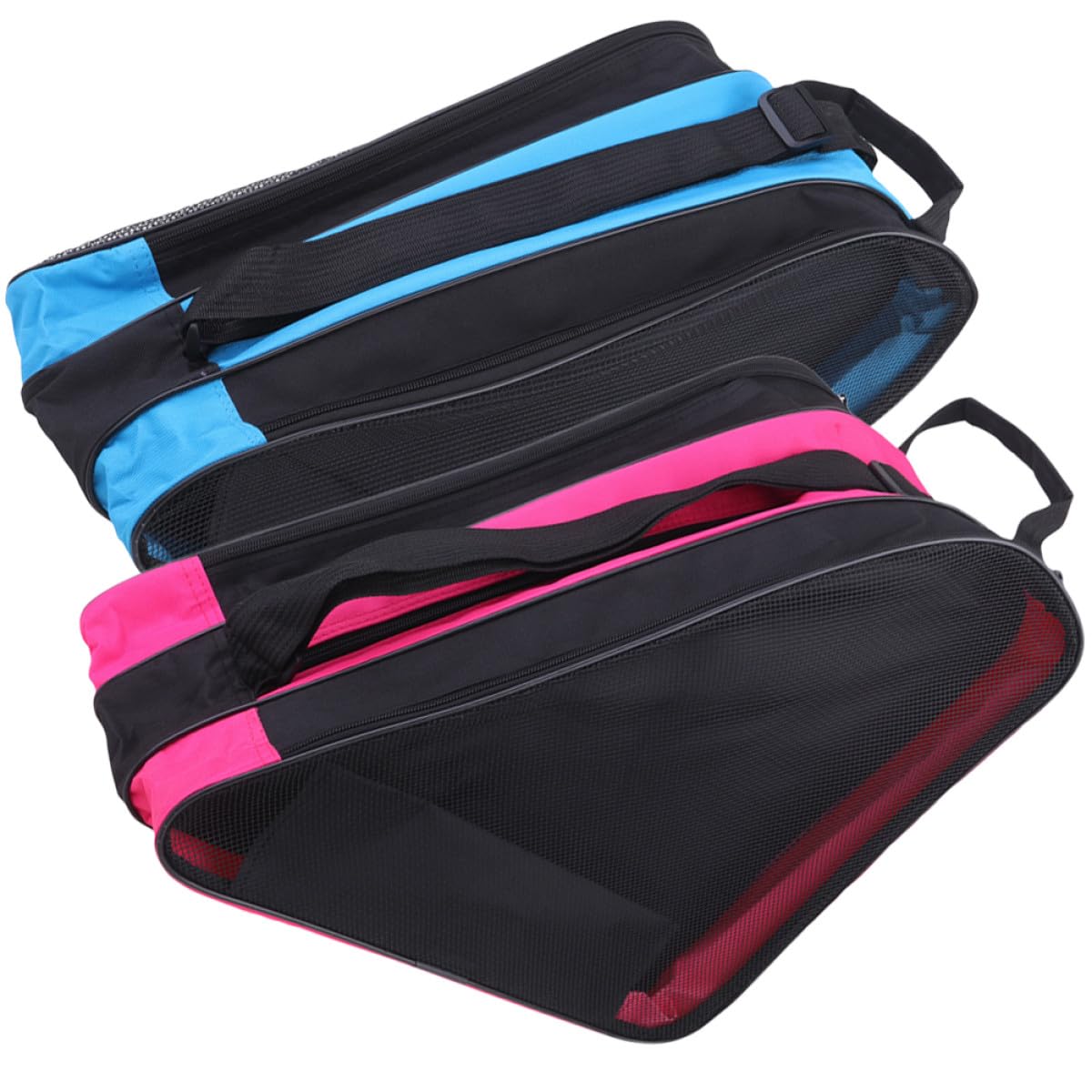 Rollschuhtasche aus Oxford Stoff Verschleißfest und Praktisch 2 Stück-Pack mit Verstellbarem Trageriemen für Bequemen Transport von Rollschuhen und Inlinern