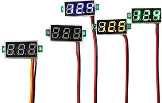 0.28 Inch DC LED Digital Voltmeter 0-100V Voltage Meter Auto Car Mobile Power Voltage Tester Detector 12V 1Pcs (Color : DC 2.5-30V Yellow)