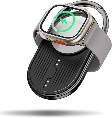 Miniatura 7 de YoFeW - Cargador portátil para Apple Watch  Cargador magnético inalámbrico para iWatch 87654321SEUltra Series, carga rápida, elegante, viajes,