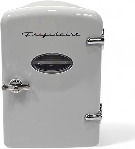Miniatura 2 de Frigidaire Mini refrigerador personal retro EFMIS229-Moonbeam, de 6 latas/4L, incluye cable para el hogar y 12 V, capacidad de 4 litros para enfriar