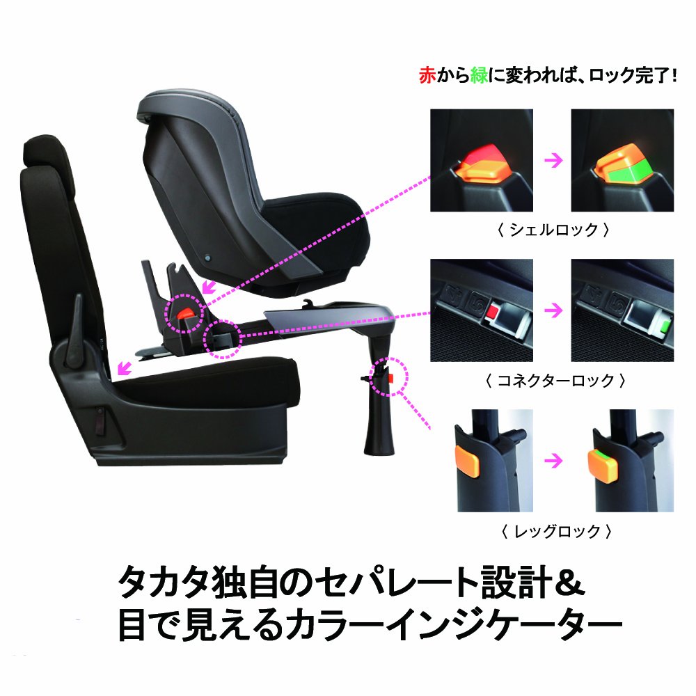 Amazon.co.jp: Child Guard(チャイルドガード) ISOFIX固定 04アイ