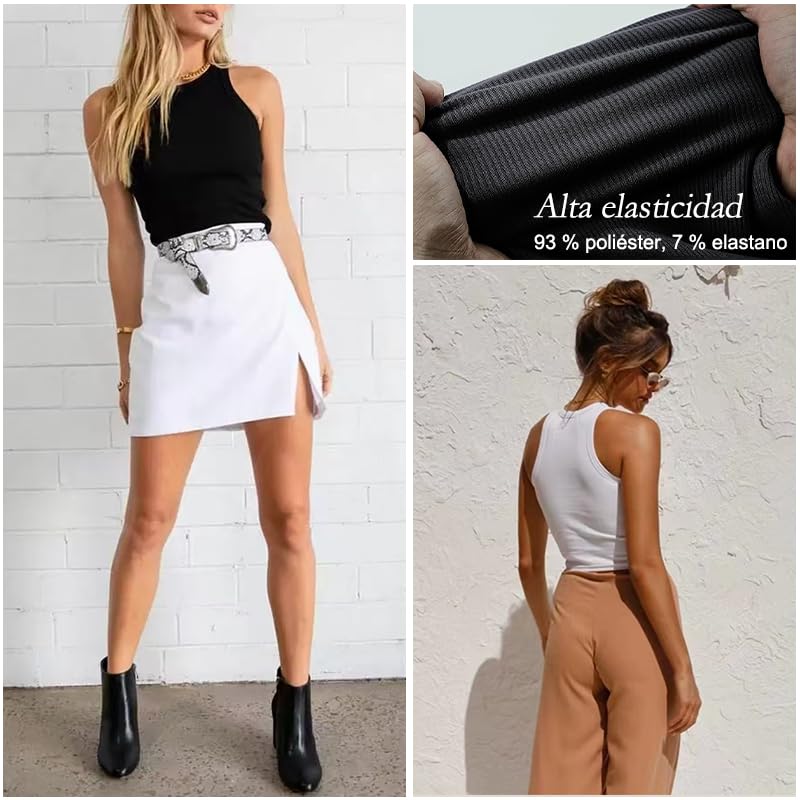 La mejor comparación de Camisetas sin mangas para Mujer para comprar online. 26 Imagen adicional