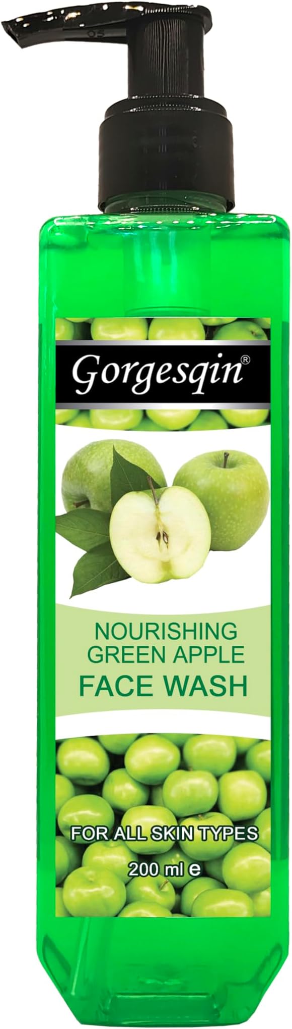 Gorgesqin Moisturizing & Nourishing Face Wash (Green Apple, 200 ML)