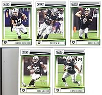 Vista 1 de 2022 Score Veteran Las Vegas Raiders Team Set of 10 Cards: Hunter Renfrow(#123), Darren Waller(#124), Derek Carr(#125), Josh Jacobs(#126), Kenyan