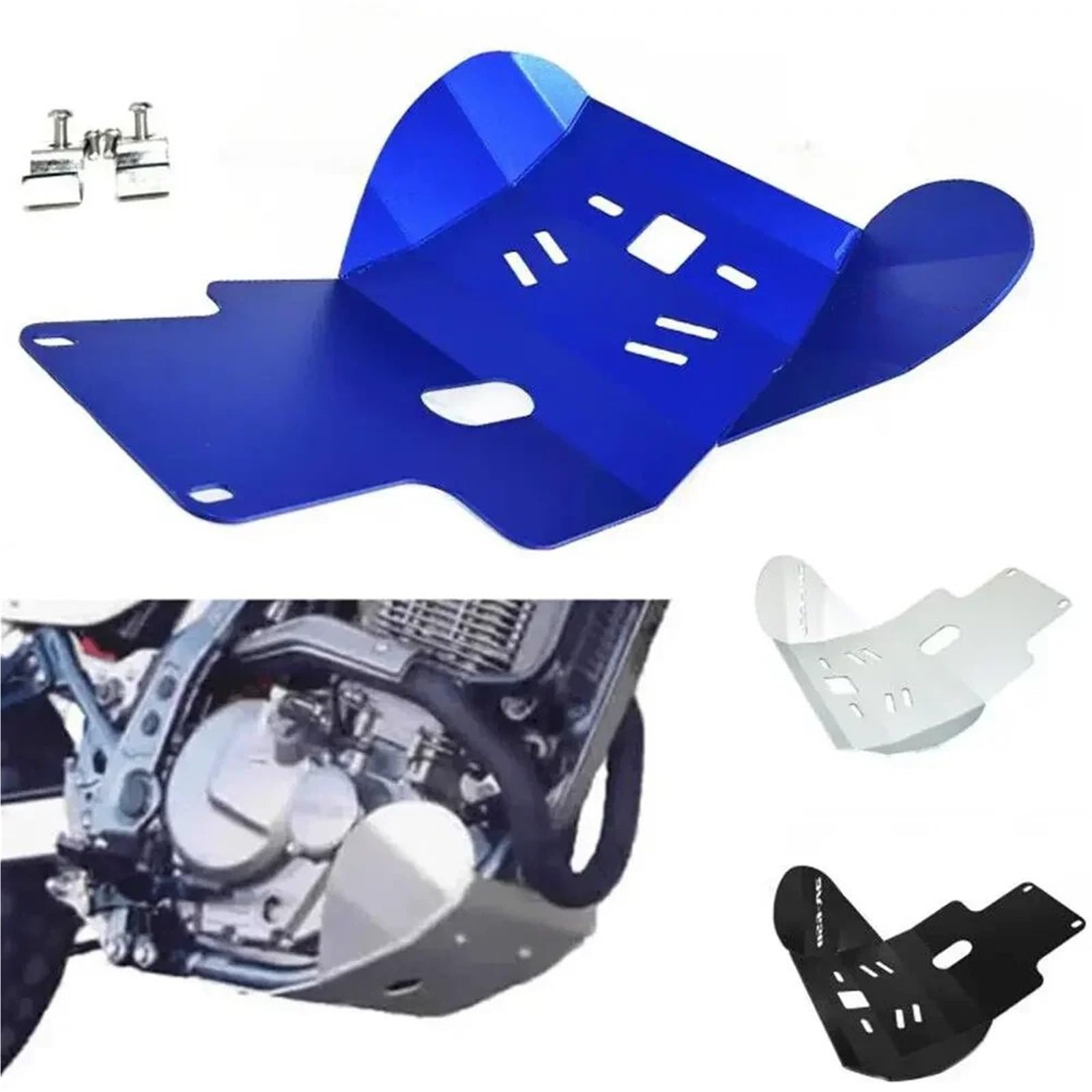 Per Suzuki DR650 DR650S DR650SE 1998-2022 Copertura della protezione motore della protezione cursore telaio della motocicletta copertura motore Base del Motore(Bleu)