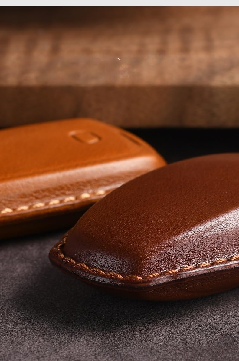 Handmade Leather Car Key Fob Cover Compatible With Zeekr 7X