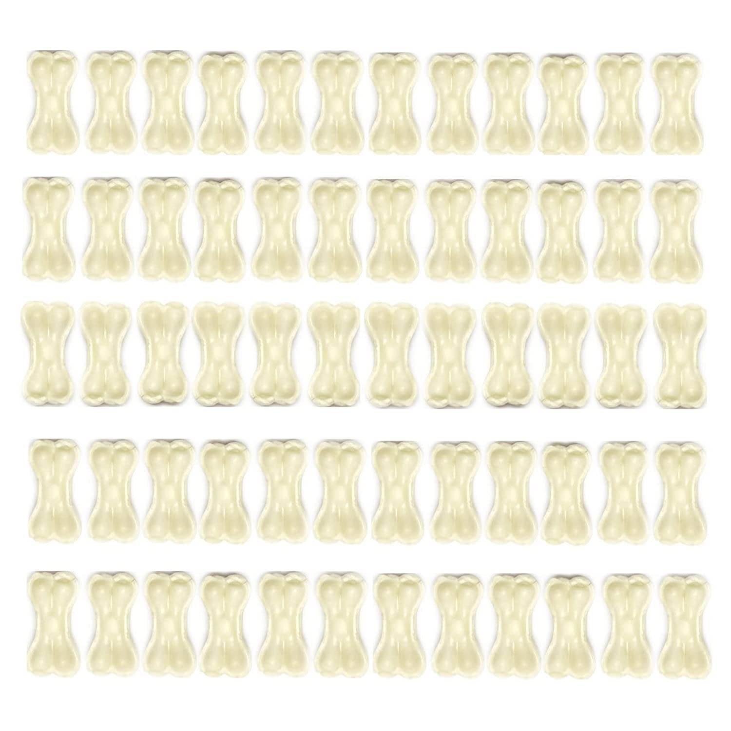 PETHOOD Dog Chew Bones 2 Inch - 100 Pc, Calcium Bone, Dog Bones, Chew Bones for Puppy, Calcium Treat for Dogs, Puppy Treat (Pack of 100)