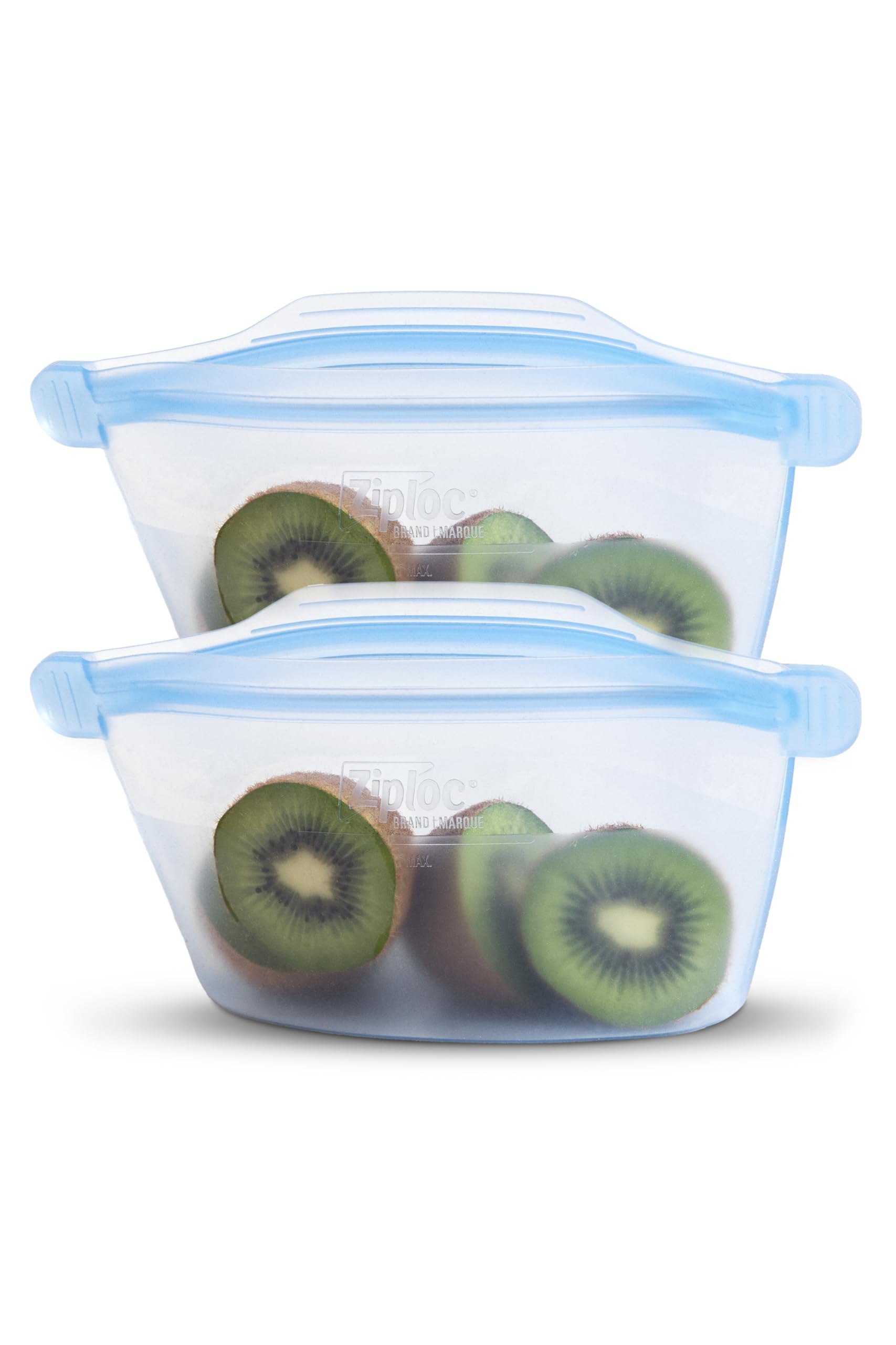 Ziploc Endurables - Piccolo contenitore, 2 tazze, sacchetti in silicone riutilizzabili e contenitori per alimenti per congelatore, forno e microonde, lavabili in lavastoviglie, confezione da 2