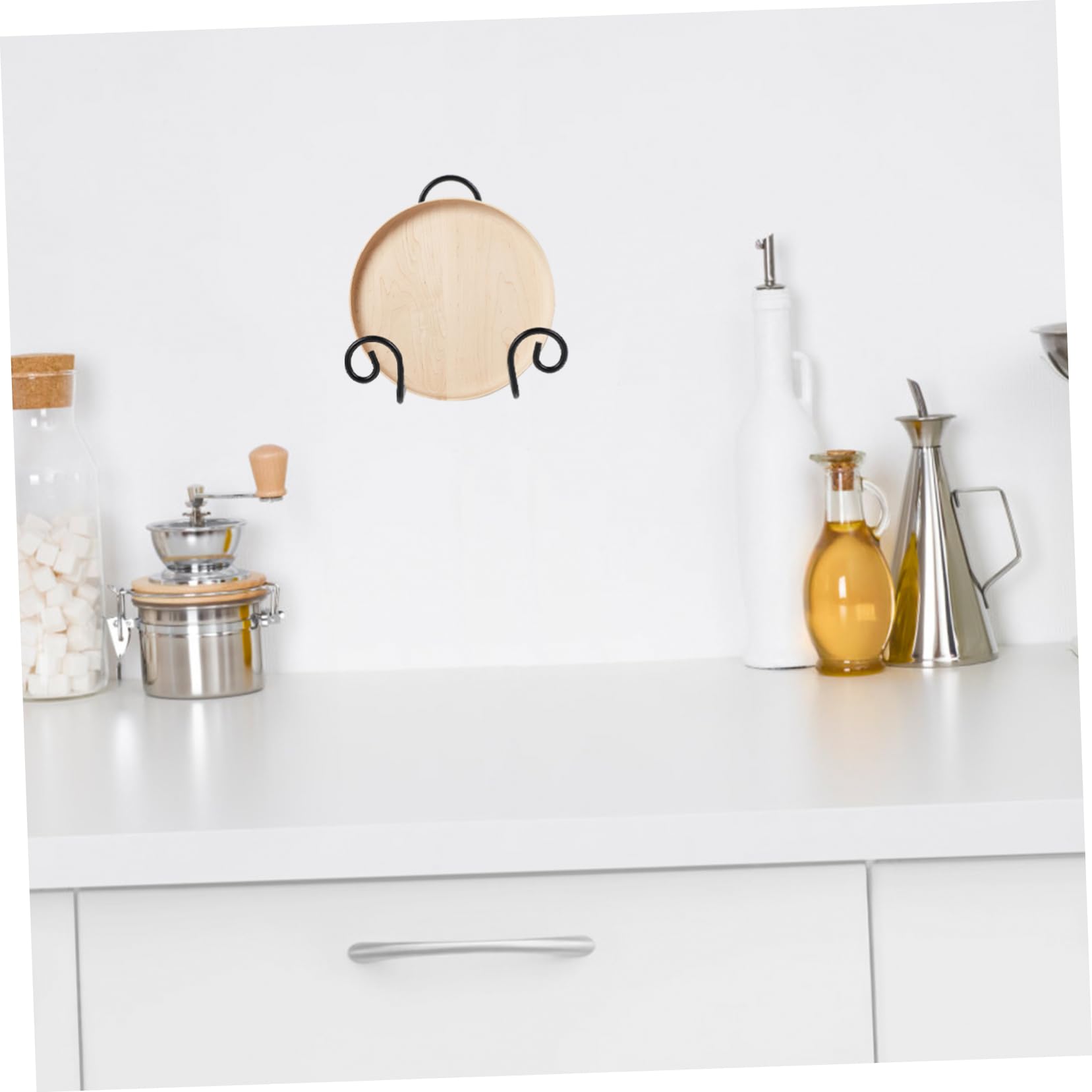 LIFKOME Fine Crafted Ceramic Plate Rack Iron Display Stand 4pcs Set for Birthday Wedding Housewarming