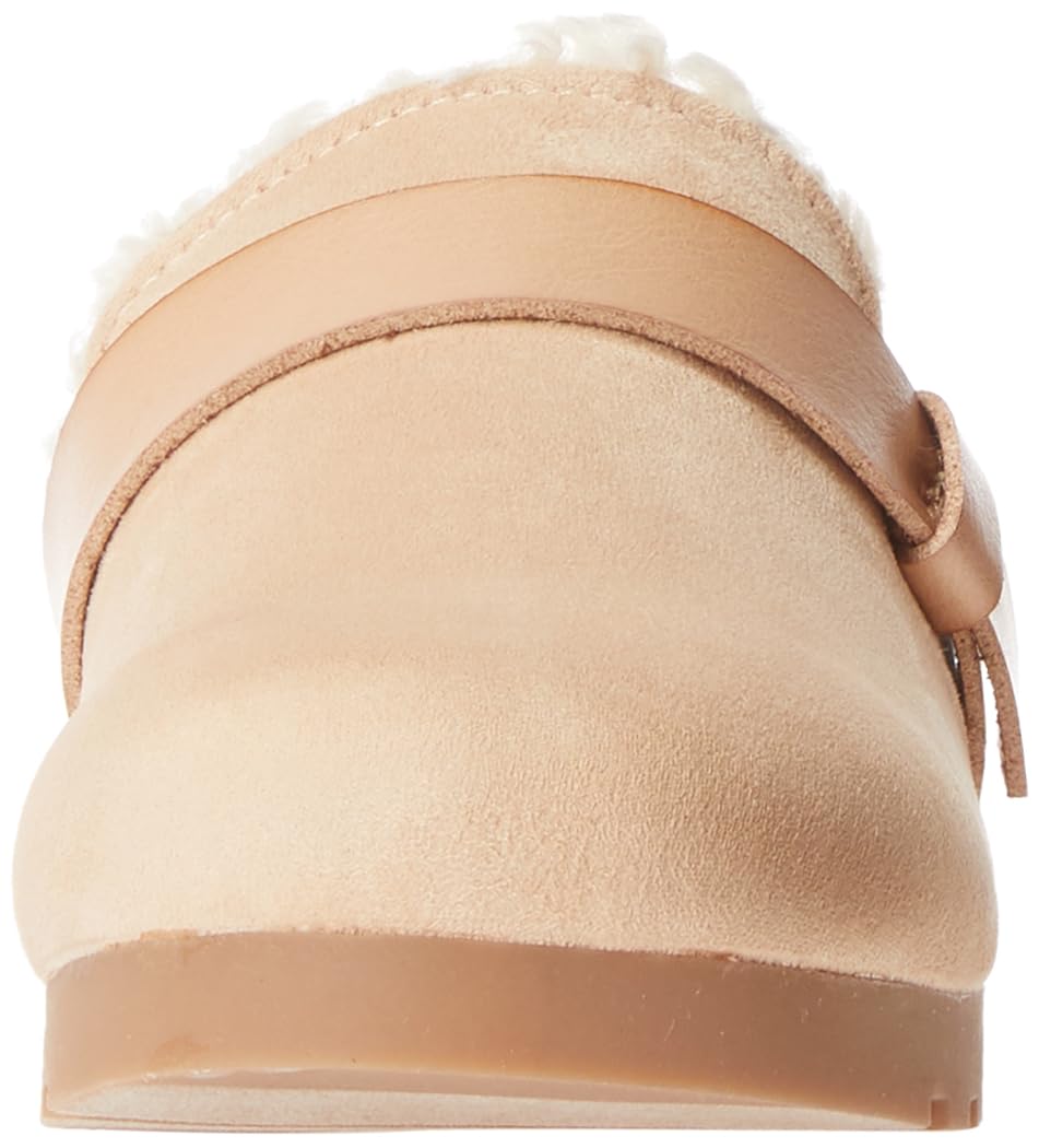 Amazon Essentials Mujer Zapatilla sin Talón de Espuma Viscoelástica y Piel de Oveja
