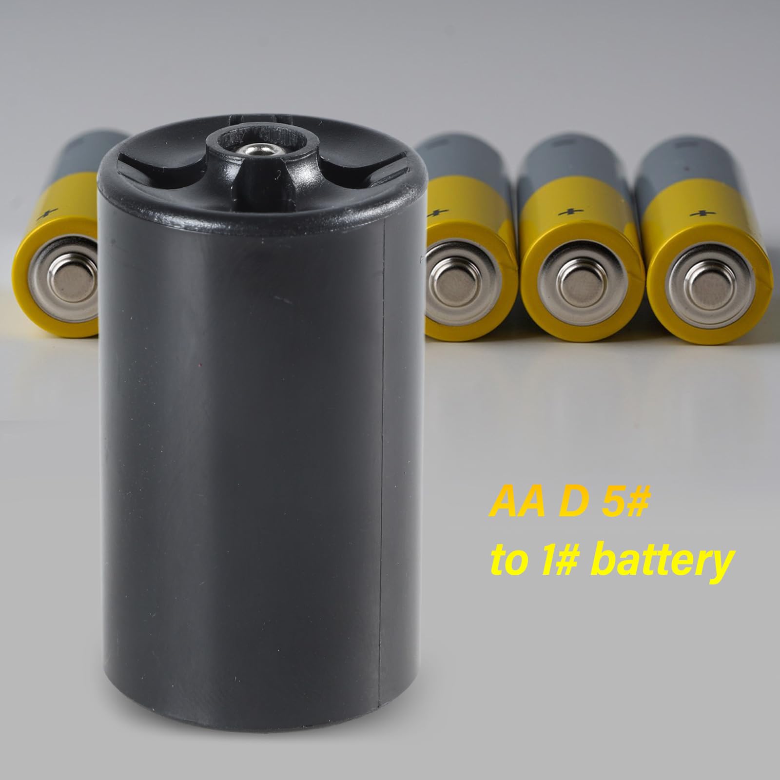 Convertidor de batería eficiente AA a D, eficiente y rentable y adaptador de batería de tamaño D, funda para convertidores de uso diario