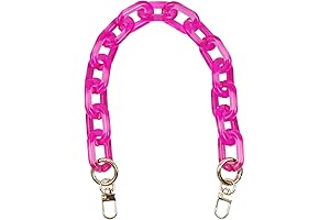 Chunky Acrylic Purse Strap Bag Chain Handle Purse Chain Replacement for Handbag...