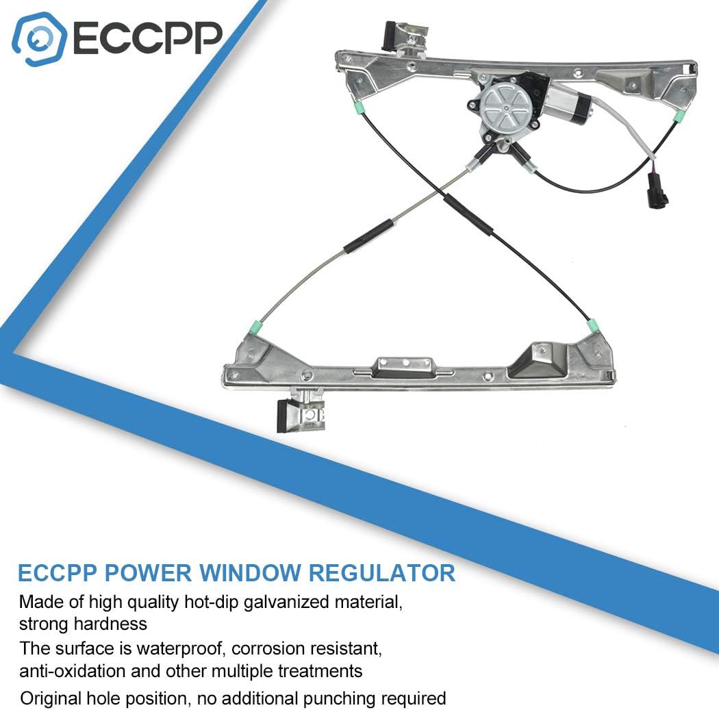 ECCPP Front Left Driver Side Power Window Regulator with Motor Assembly Replacement fit for 2004-2008 For Pontiac Grand Prix 15143888