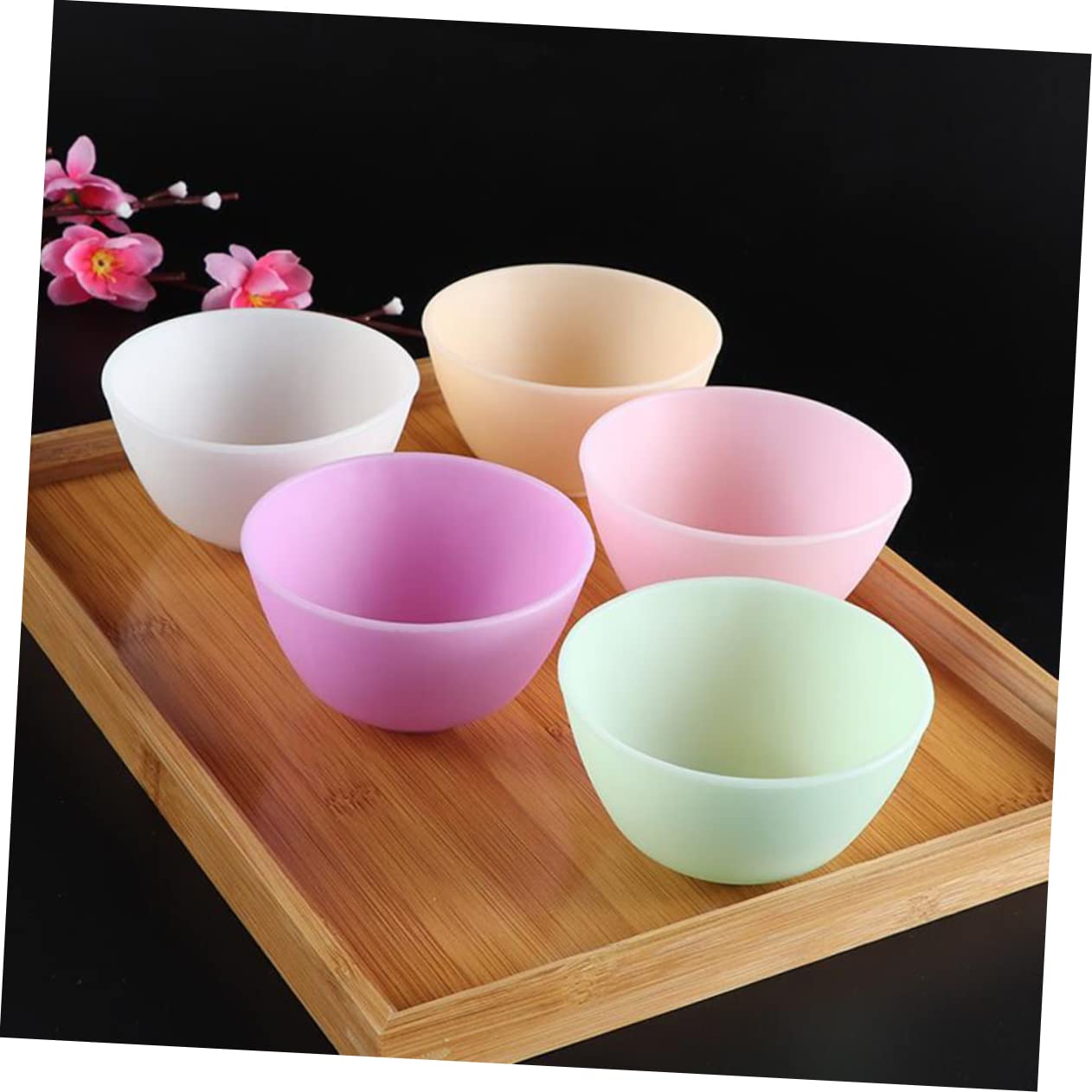 Beatifufu Odorless Silicone Mixing Bowl for Facial Masks Xcm Anti Drop Reusable Skincare Prep Bowl for Home Use for Mixing and Measuring Ingredients - Image 3