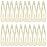 WILLBOND 30 Pieces 3.1 Inch Large Metal Snap Hair Clips Nonslip Barrettes Women Hair Accessories (White)