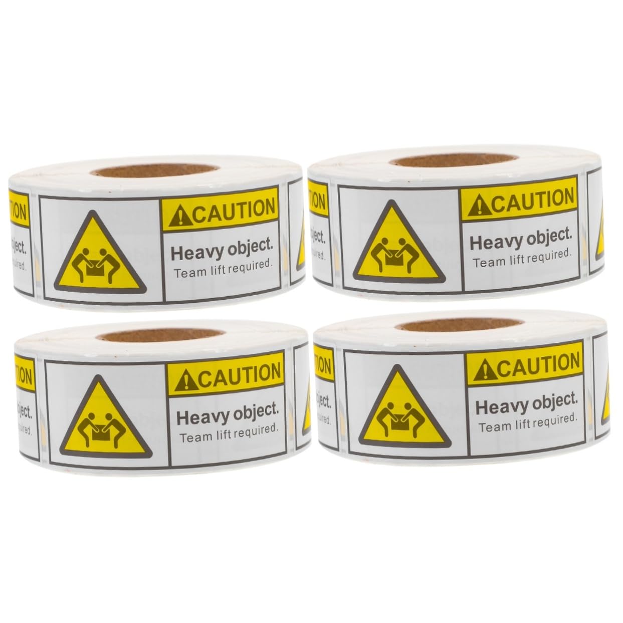 Gatuida 4rotoli Adesivi Avvertimento Sovraccarico Per Imballaggi Di Etichette Adesive Per Spedizione Sicurezza e Visibilità Per Spedizioni Pesanti