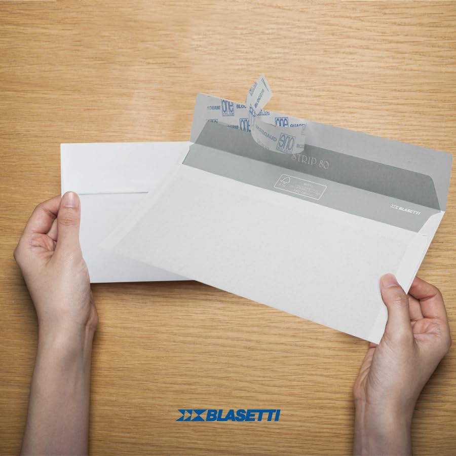 100 Buste Con Finestra Formato DL 11x23 Cm – Carta FSC, Pratiche Per Corrispondenza Aziendale E Personale
