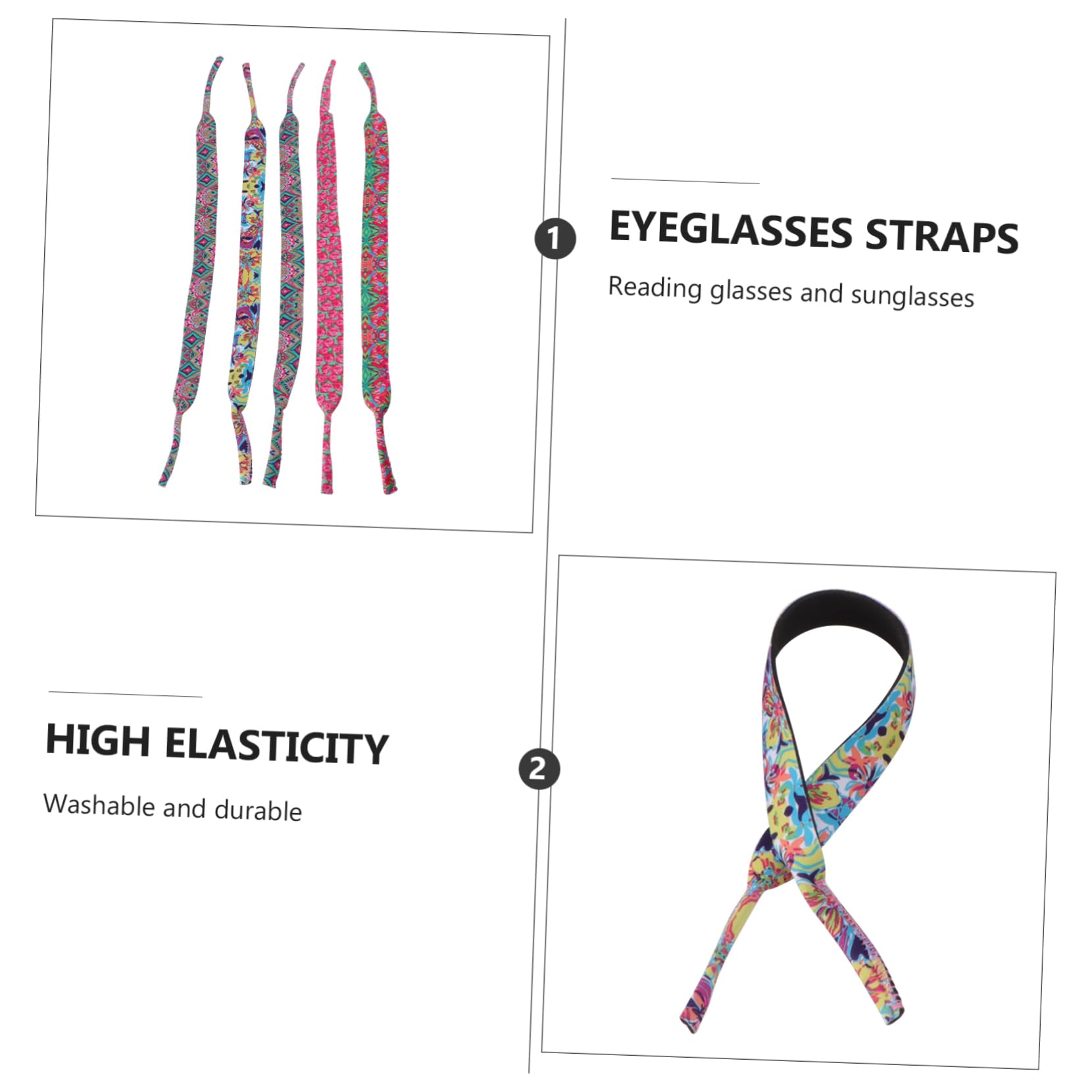 VALICLUD Correa De Gafas Retenedor De Gafas Cadenas De Anteojos Poseedor Titular De Gafas Cuerdas Para Gafas De Sol Correas Para Gafas Cadena De Gafas Neopreno