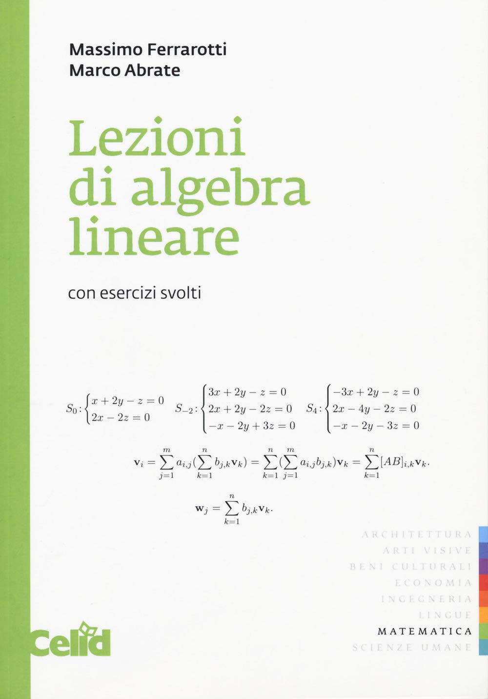 Lezioni Di Algebra Lineare. Con Esercizi Svolti - 4