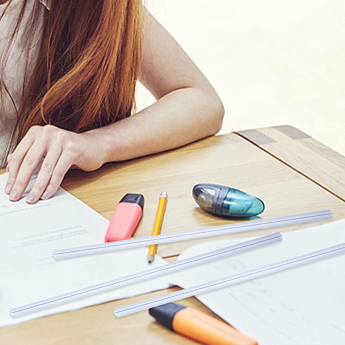 40stücke Transparente Papierbinder Mit Schiebestangen Für Lose Schulprojekte Und Bürodokumente Leicht Und Tragbar Robustem