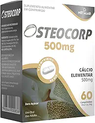 Carbonato De Calcio 500mg 60 Comprimidos Cálcio Elementar Puro