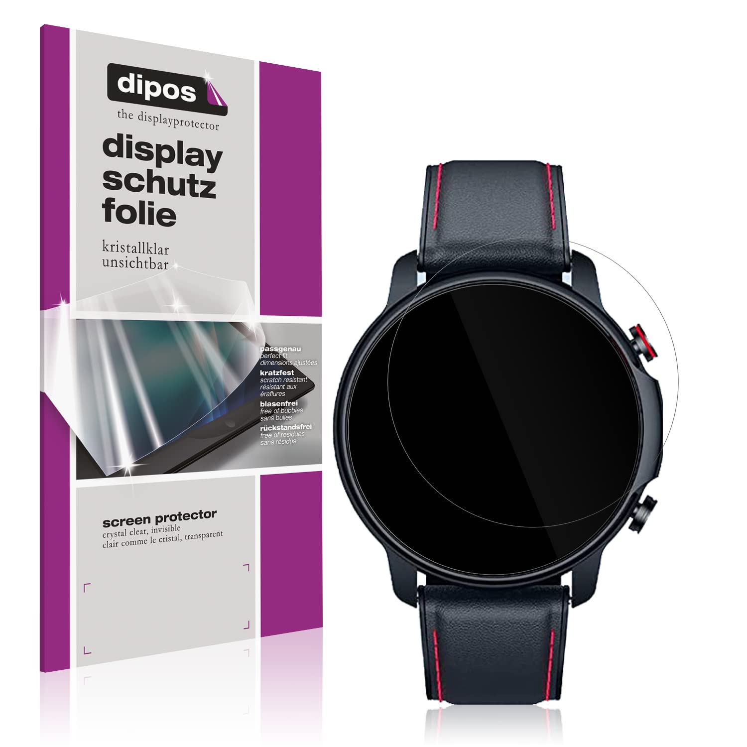 2x Pellicola protettiva opaca per Vagary by Citizien Smartwatch 1,5