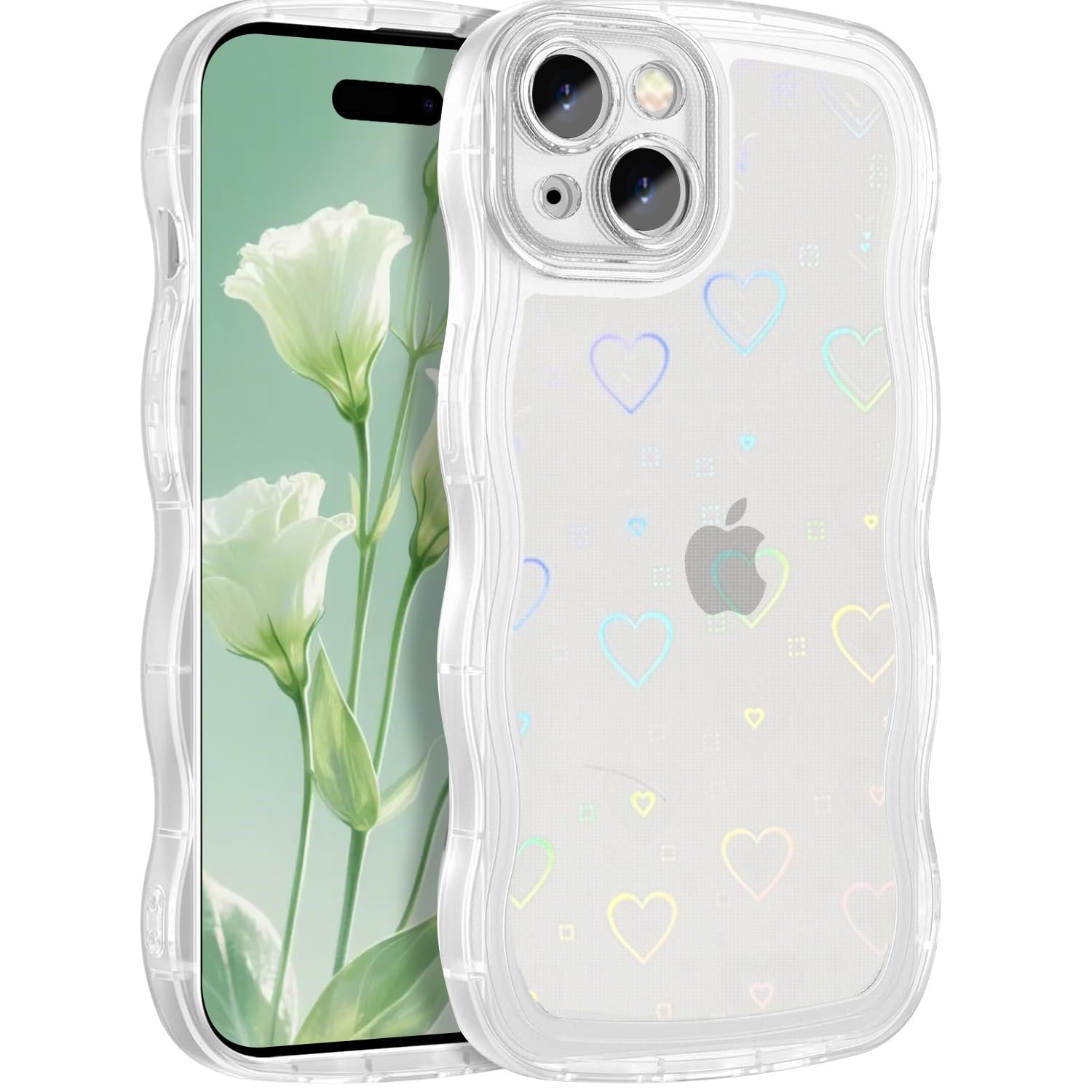 Amazon.co.jp: MuZiF iPhone 13 Mini 用 ケース 対応 クリア 可愛い