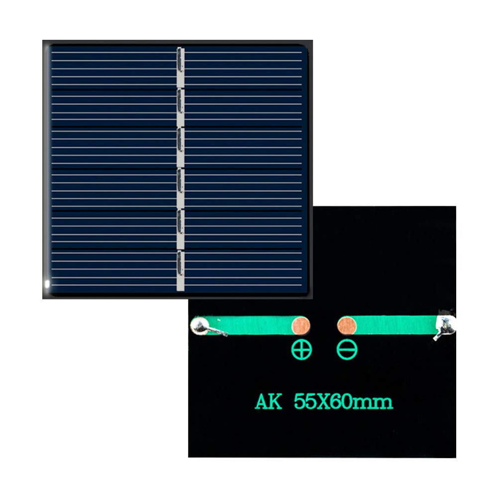 2Pcs 3V 150mA 0.45W 60x55mm Micro Mini Power Small Solar Cell Panel Module for DIY Solar Light Phone Charger Toy Flashlight Power Bank (2)-image-39