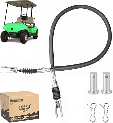 10L0L JW1-F6341-31-00 Cable de freno de carrito de golf para Yamaha G29/Drive Gas 2007-2015 Modelo 43.7" con clip de horquilla de pasador