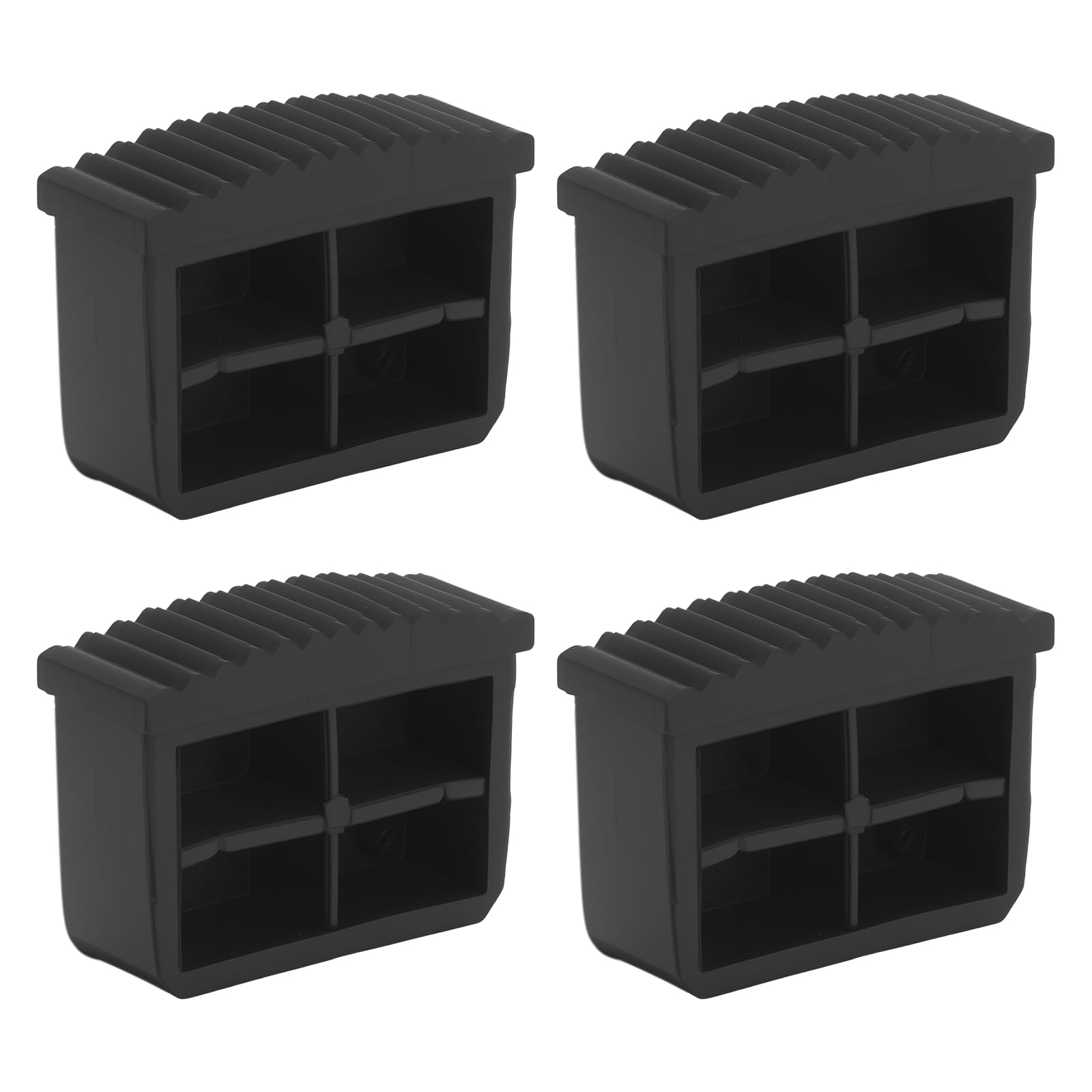 4 piedini di ricambio antiscivolo per scala, tappi di protezione, 6 x 2,2 cm, in PVC, pezzi di ricambio, design interno per scale, piedini di ricambio antiscivolo in gomma