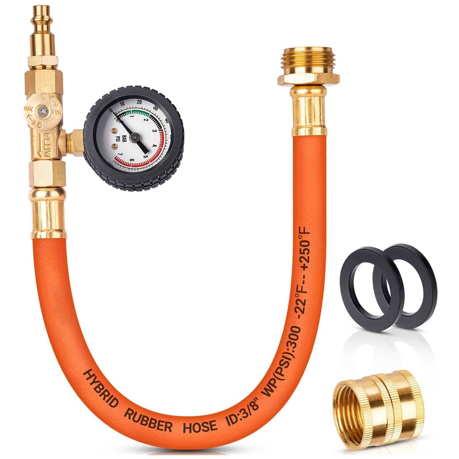 Photo 1 of ***MISSING PARTS***
Brass RV Winterizing Kit, 17'' Sprinkler Winterization Kit with Water Pressure Gauge & Air Compressor Quick Plug & Shut Off Valve, Line Blow Out Fitting Adapter for Camper, Boat, Travel Trailer