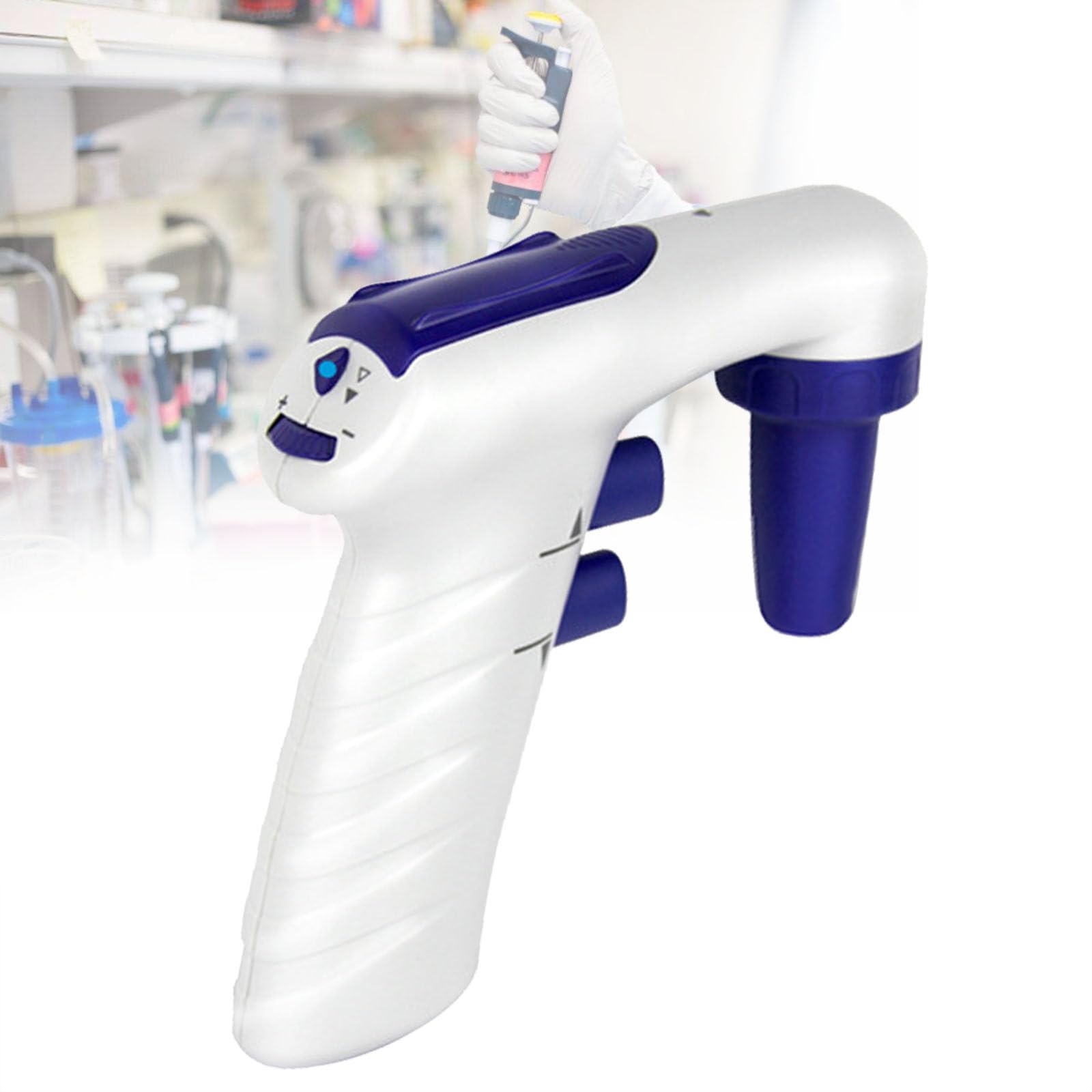 Elektryczny kontroler pipet,Przenośny kontroler pipet,Automatyczny zmotoryzowany napełniacz pipet,Pipetor elektroniczny,Pasuje zarówno do pipet szklanych,jak i plastikowych,110V