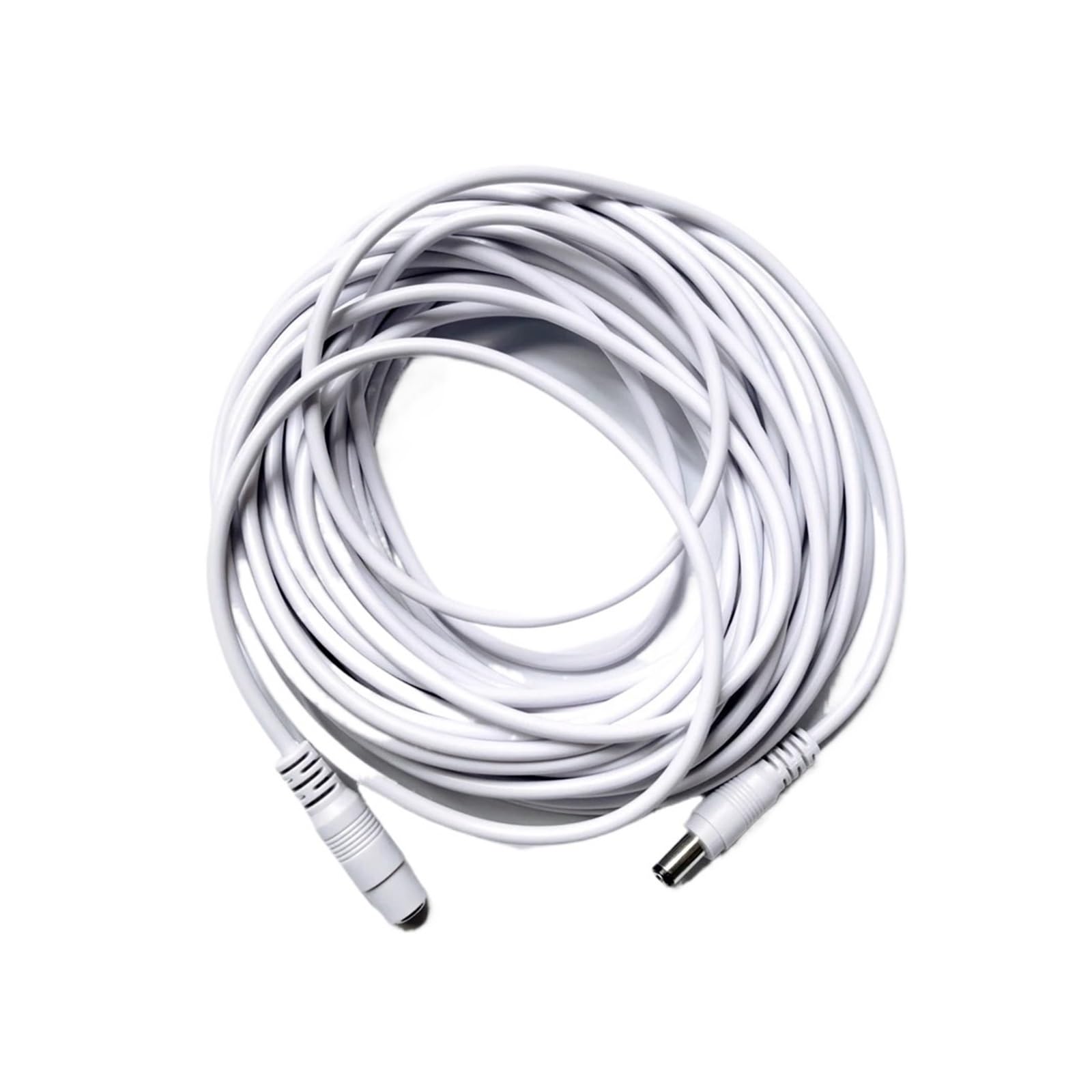 DC-Verlängerungskabel, 3 m, 5 m, 10 m, 20 m, 30 m, 5,5 x 2,1 mm, Buchse auf Stecker, for 12 V, 5 V, 24 V, Netzteilkabel, Heim-CCTV-Kamera, LED-Streifen(20 Meters)