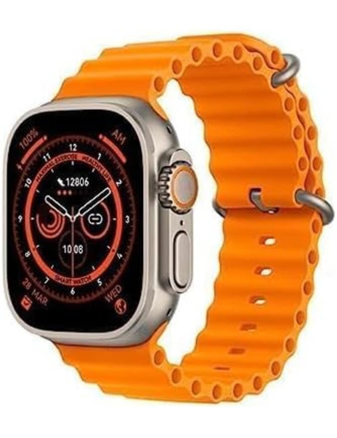 T800 Ultra Smart Watch 1.99" Series 8 HD Display - Campatible for Apple & Android -Bluetooth Call, Fitness Tracker, Voice Assistance (Orange) (B0DGQKVCC7) Amazon Price History, Amazon Price Tracker