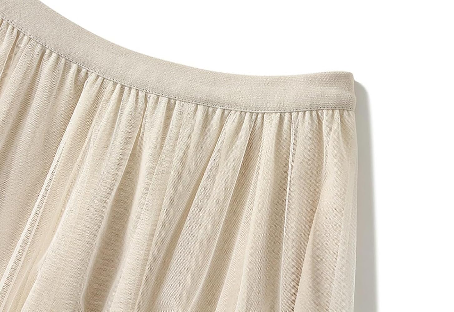 euw multi mesh skirt / ivory 完売品 Amazon.com: jinghuiyue Women's Midi Tulle Skirts Bowknot