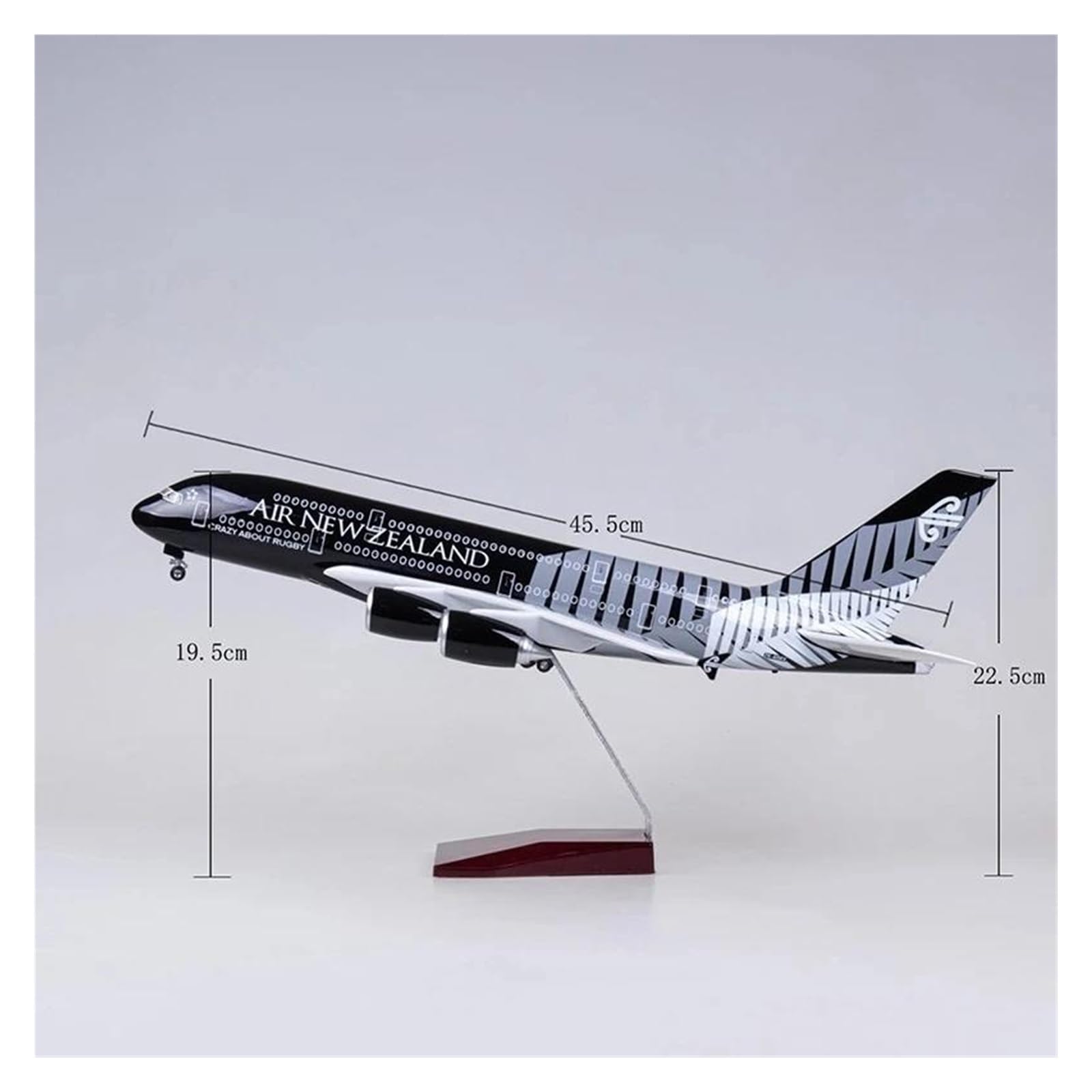 Odlewany metalowy model samolotu w skali 1/160 dla samolotu A380 nowa zelandia odlewane samoloty żywica pasażer lotnictwa cywilnego do zbierania i wyświetlania (bez światła)
