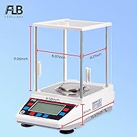 Vista 6 de Balanzas analíticas de laboratorio Balanza analítica 100g0.1mg Escala de laboratorio de precisión 0.00 oz Gn digital DWT mg Unidad Escala analítica