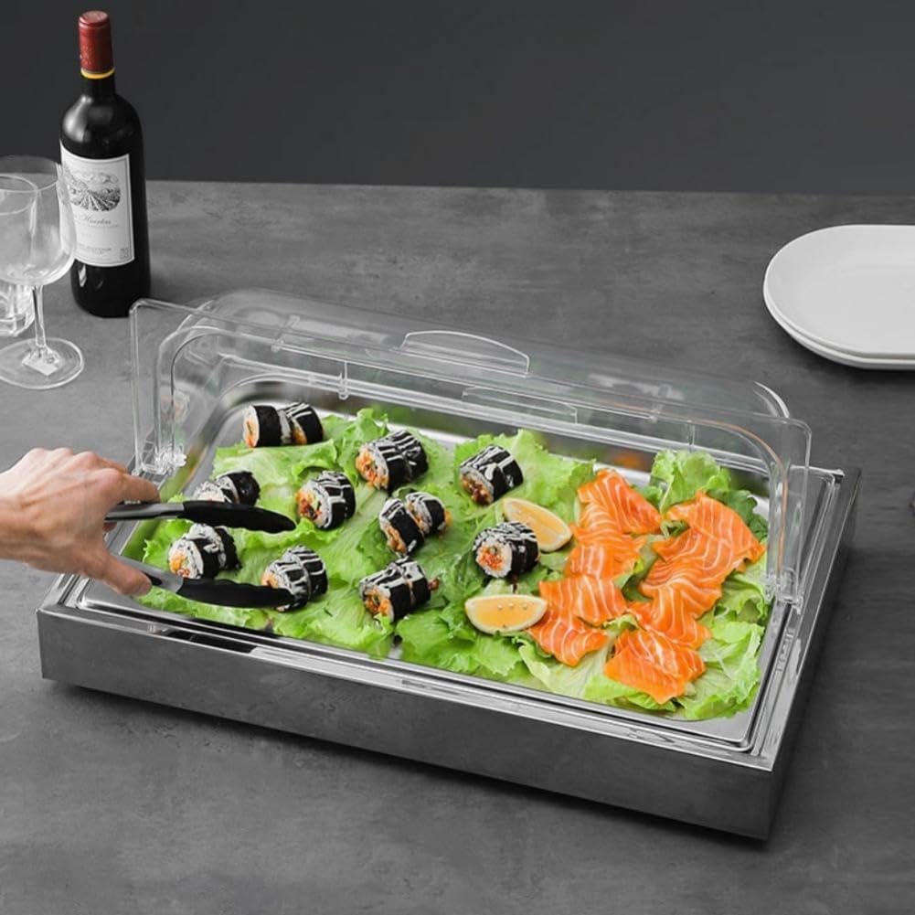 ビュッフェサーバー 冷前菜用 ステンレス製フードディスプレイ 7