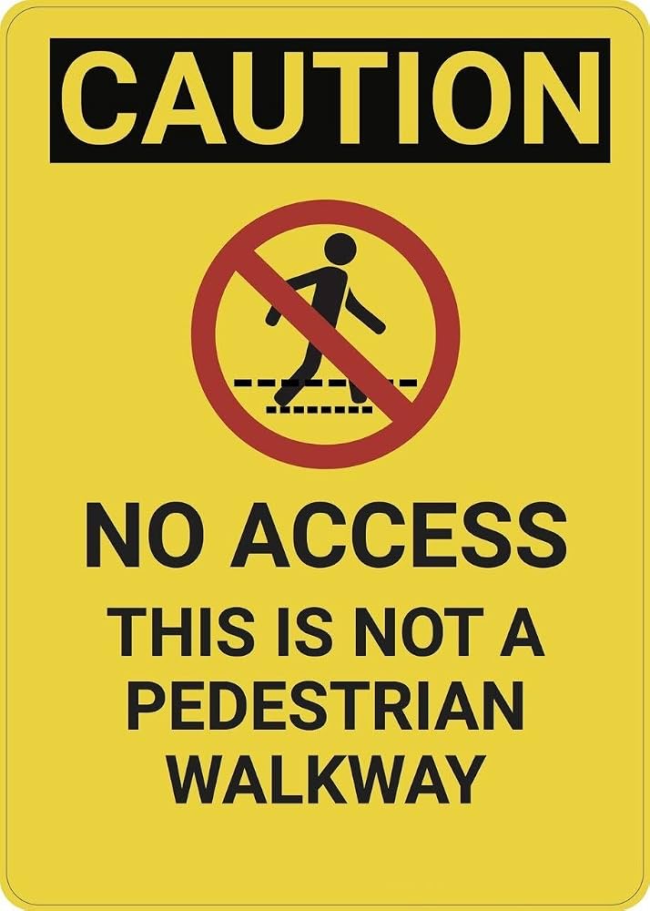 Pedestrian Ramp Sign Pedestrian Sign Board