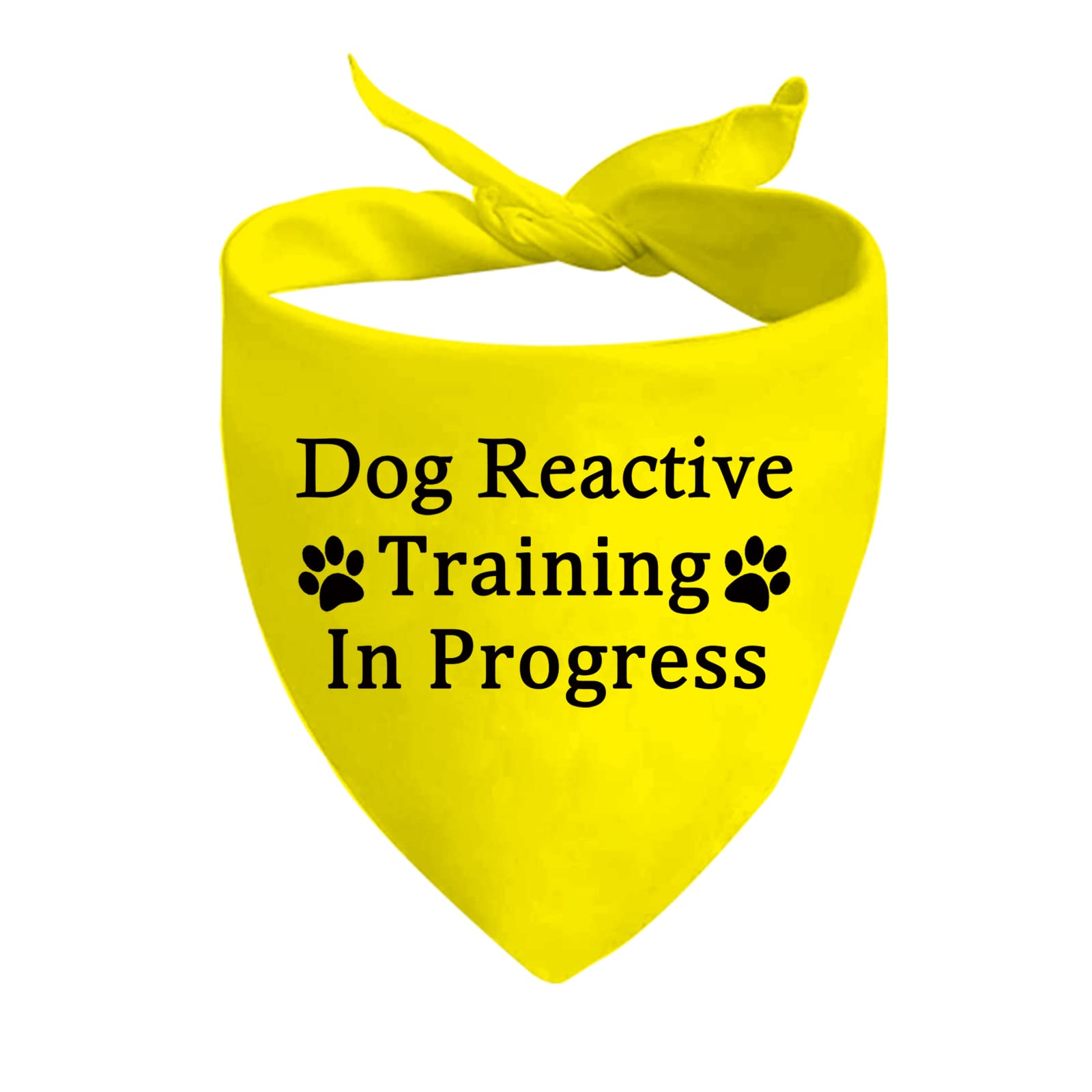 JXGZSO 1 Piece Dog Reactive Training in Progress/Dog Reactive Puppy Bandana (Train in Progress D)