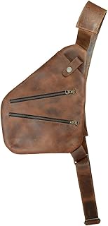 Hide & Drink, Everyday Crossbody Bag, Wallet & Phone Pouch, Made from Full Grain Leather, Commuting & Travel Accessories, Handmade Includes 101 Year Warranty :: Bourbon Brown