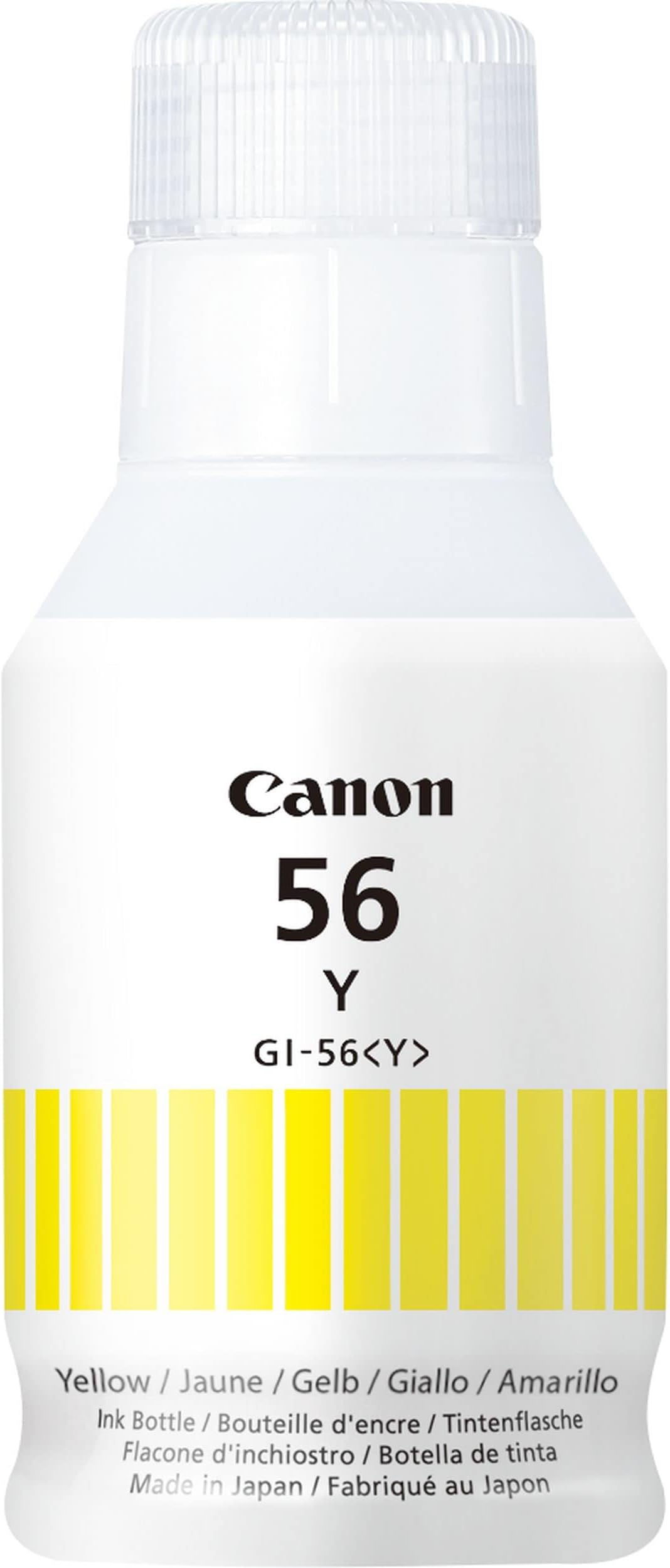 CanonGI-56Y Yellow Ink Bottle - Genuine Ink - Compatible with MAXIFY GX6050/GX6150/GX7050/GX7150/GX5050/GX3050/GX4050/GX6550/GX5550