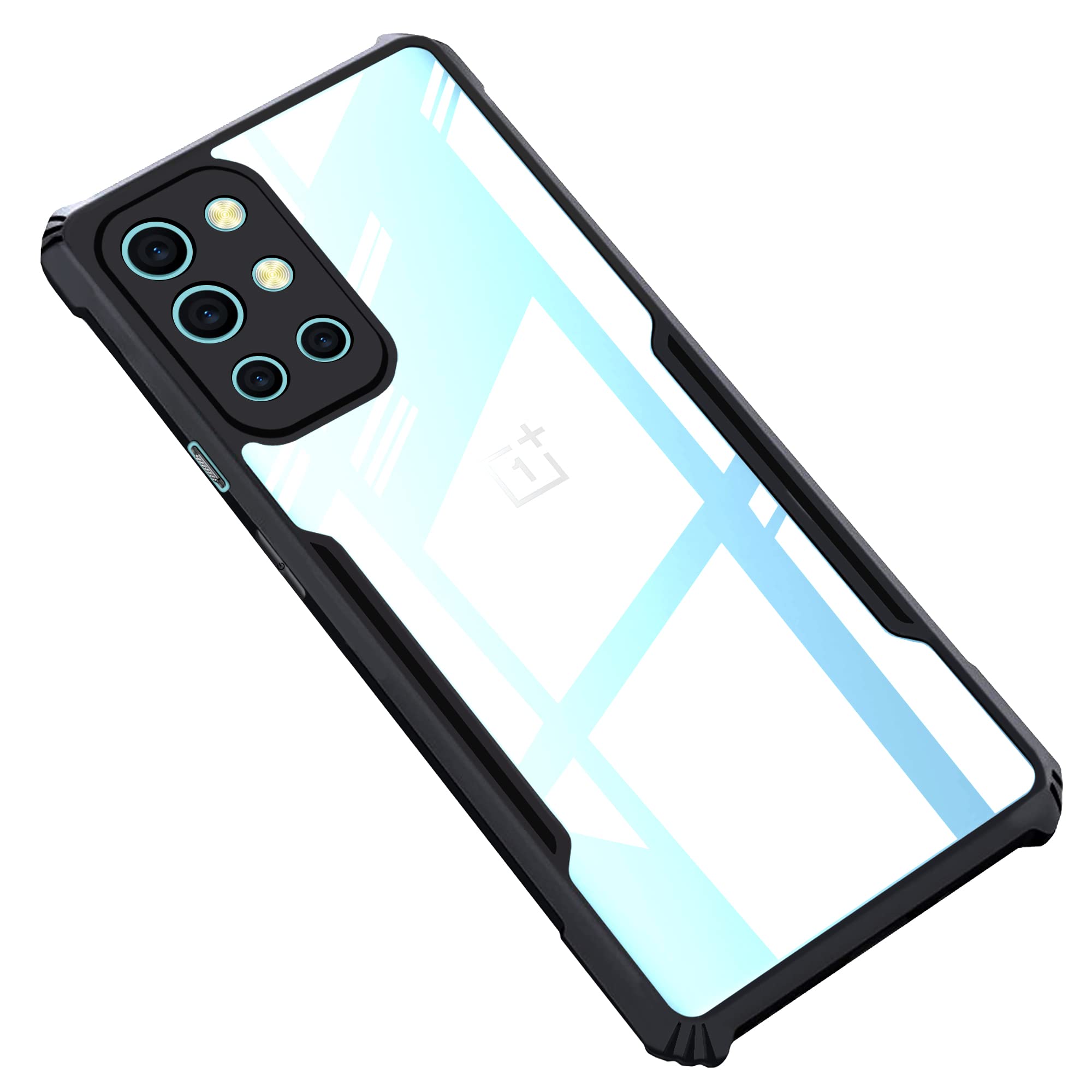 CEDO OnePlus 9R (5G) Back Case Cover | Camera Protection Shockproof Bumper-Edge | Acrylic Crystal Clear 360 Degree Protection TPU+PC | Transparent Eagle Back Case Cover (Black) (B0BFH4MS29) Amazon Price History, Amazon Price Tracker