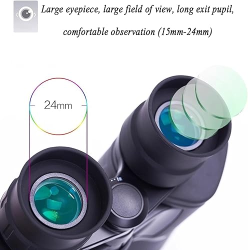 Miniatura 3 de Telescopio Profesional para ver planetas Binoculares para Caza 10-20X50 Aumento Variable de Alta Definición Binoculares Gran Angular, Adecuado para