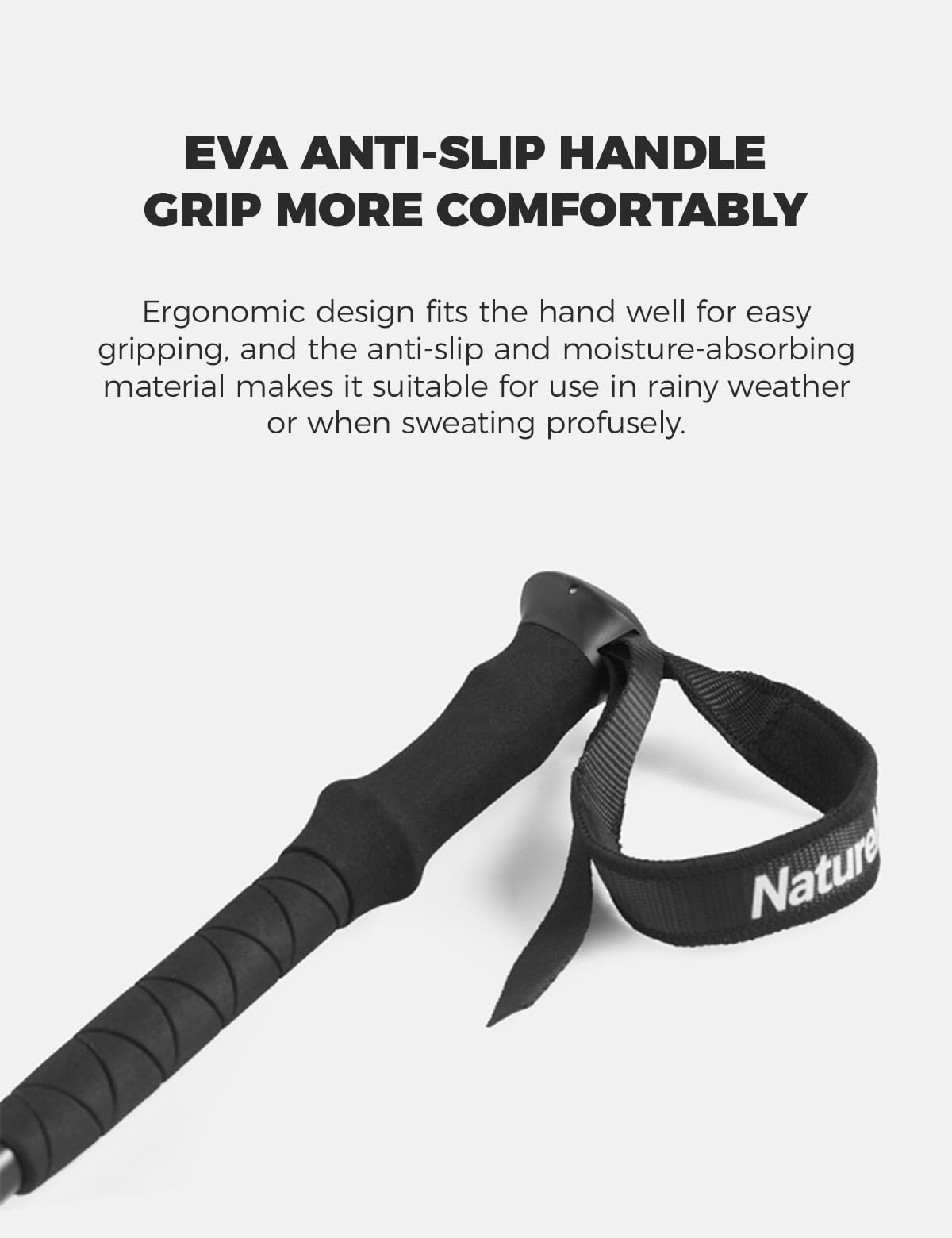 Naturehike Snow Pro 7075 kijki trekkingowe, aluminiowe, regulowane, 61-135 cm