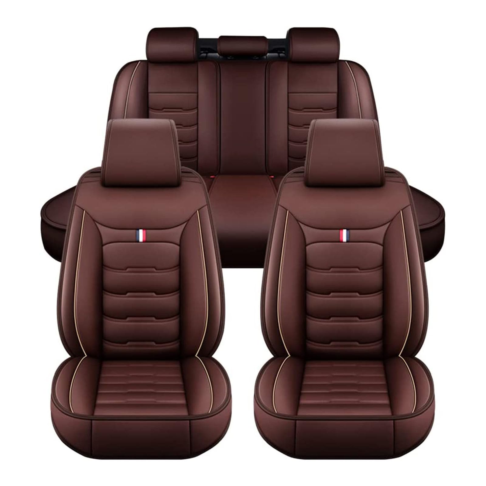 Housse de siège auto 5 places imperméable Audi Q5 FY 2017-2023 café