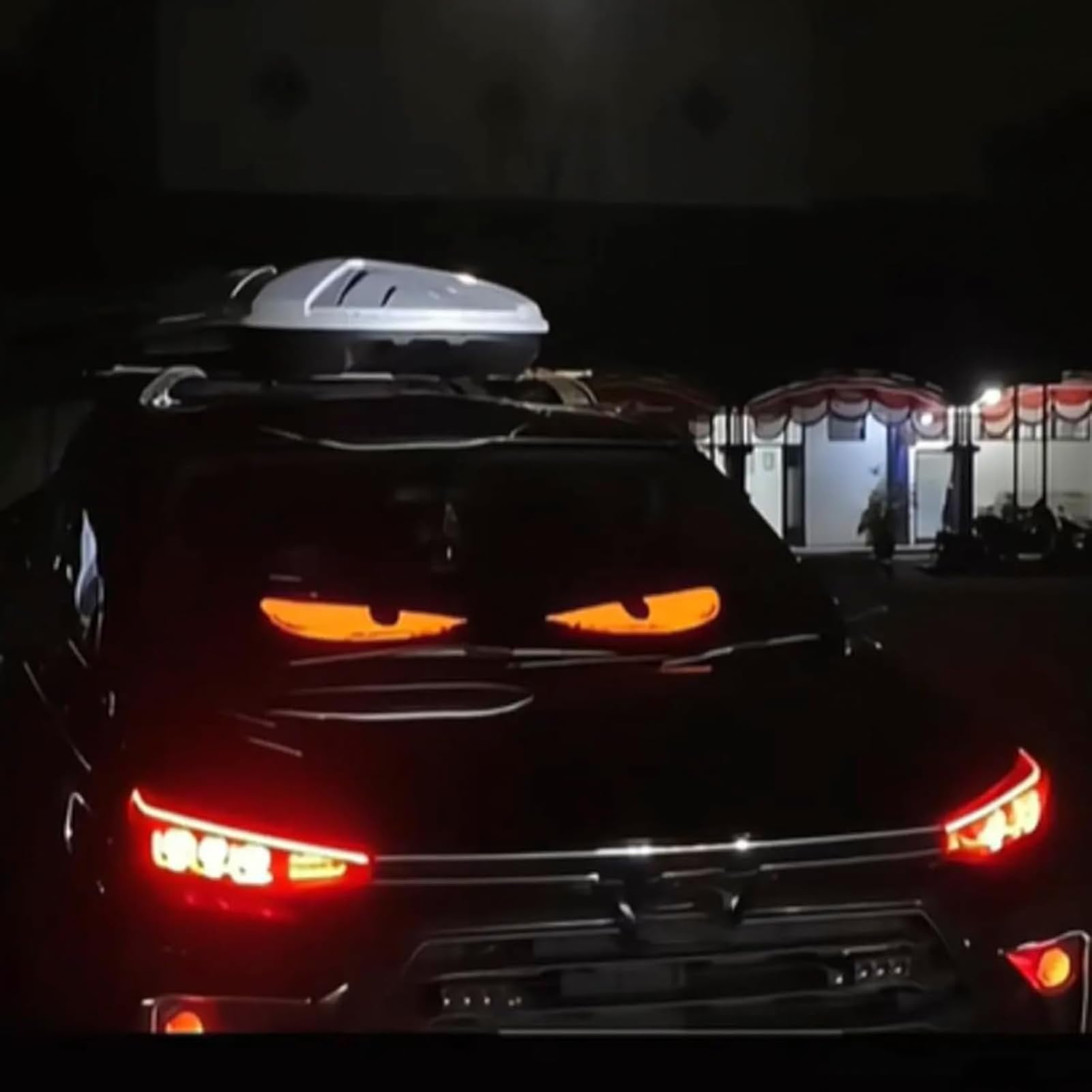 Led Augen für Auto LKW Devil Eyes Teufelsaugen Display Matrix Panel USB | Leuchtaugen, Dynamic Soft Screen, Wasserdicht, Smart DIY, Programmierbare, Kfz Frontscheibe Heckscheibe Traktor, 1er, 2er set